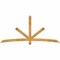 Ekena Millwork Alberta Rough Sawn Timber Gable Bracket, Western Red Cedar, 96"W x 44"H x 2"D x 4"F, 11/12 Pitch GBW096X44X0204ALB00RWR - alternate 1